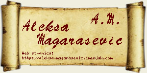 Aleksa Magarašević vizit kartica
